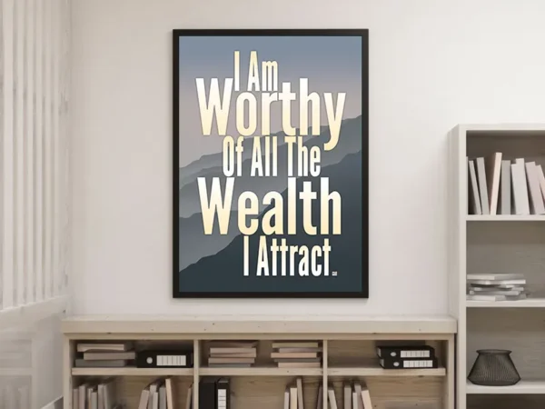 i am worthy of all the wealth mock up