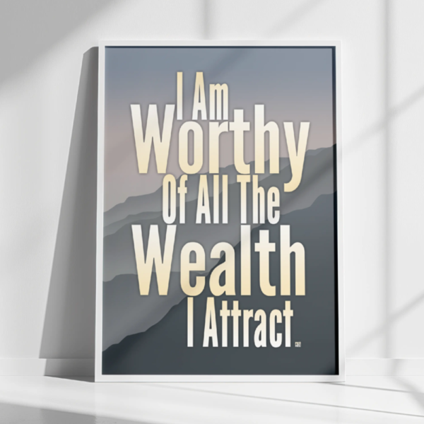 I am worthy of all the wealth
