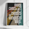 money comes to me