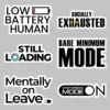 Office Burnout Stickers – 6 funny printable office humor sticker designs